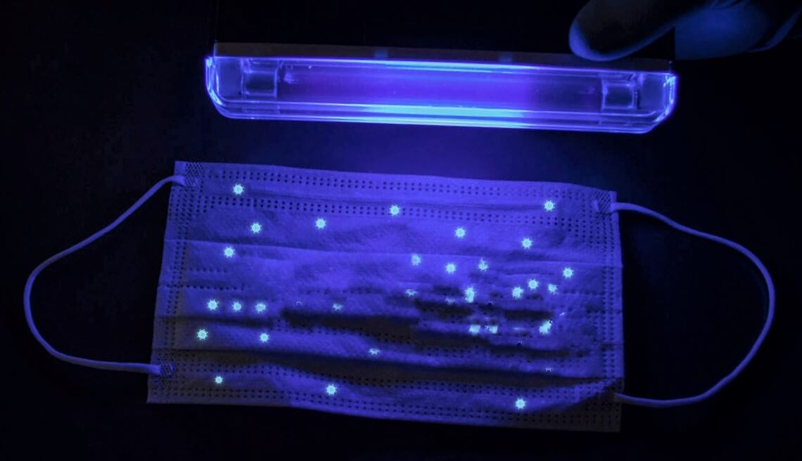 UV lights killing showing and killing the Covid-19